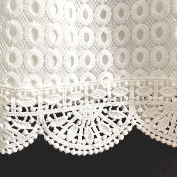 Sugarlips Brette White Crochet Dress, size L - Picture 13 of 15